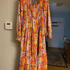 Floral Long Sleeve Dress